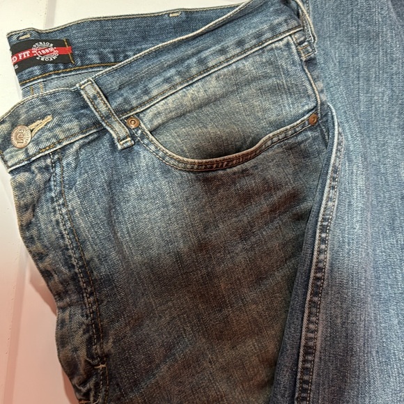 Lee vintage 36x36 relaxed straight jeans   Stonewashed blue. - Picture 4 of 6